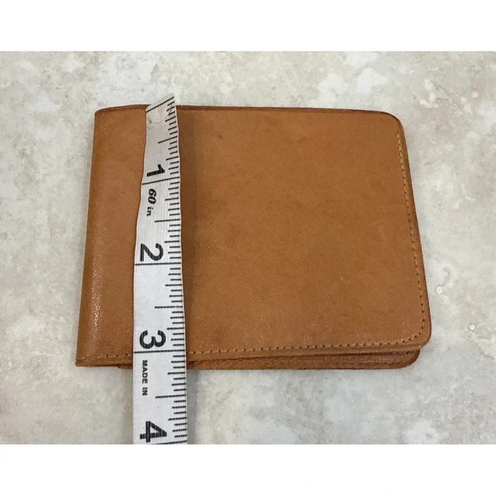 Vintage Coca-Cola 1950s Genuine Pigskin Bifold Wallet - Gold Embossed Logo
